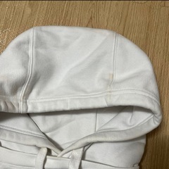 トミージーンズ　tommy jeans トレーナー　フード付き　パーカー　白　Lの画像