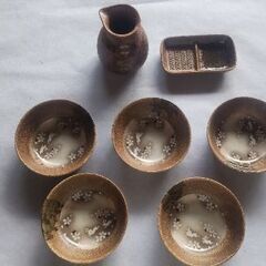 【未使用】大皿3枚、小皿5枚、徳利、薬味皿セット