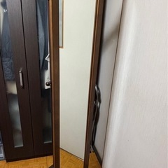 【お取引中】回転ミラー（ブラウン）