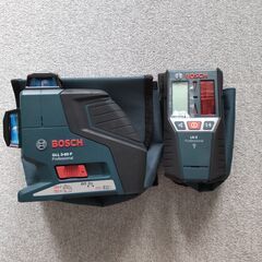 【中古】BOSCH レーザー墨出し器＆受光器　TAJIMA 三脚の画像