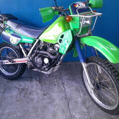 KAWASAKI KL250R 緑 エンジン始動確認 自賠責保険...