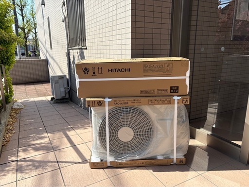 【新品】日立のルームエアコン「RAS-AJ22R」