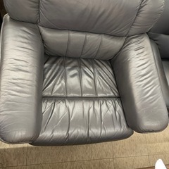1人掛けソファ 黒 ※2400010500213の画像