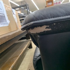 1人掛けソファ 黒 ※2400010500213の画像