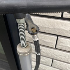 自転車　空気入れの画像