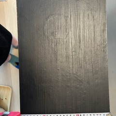 【お話し中】黒い棚、角など少しスレありますの画像