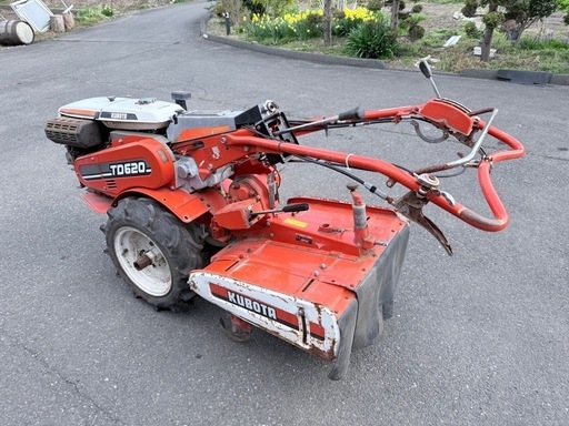 【動作良好】クボタ KUBOTA ディーゼル 耕運機 歩行型 トラクター TD620 セル付 一発始動