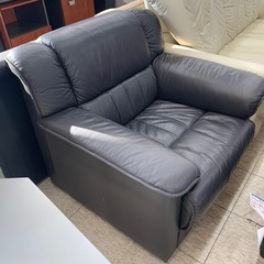 1人掛けソファ 黒 ※2400010500237の画像