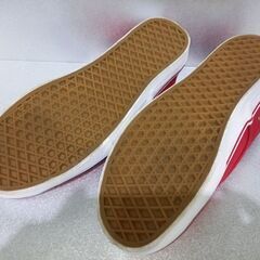 VANS ヴァンズ　赤　スニーカー 27cmの画像