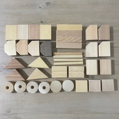 積み木　木製　天然木　ぬくっきーの画像