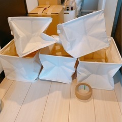 収納ケース6個セット　布バスケット