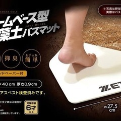 新品 未使用 未開封　ZETT ホームベース型 珪藻土 バスマット
