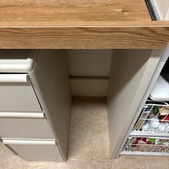 【4月21日迄】ごみ箱が入るキッチンラック(高さ約128cm WH)の画像