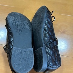 ブラック バレエシューズの画像