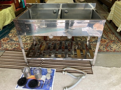 ステンレス 2槽シンク 流し台 幅1200　業務用 厨房機器