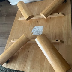 お値下げしました！天然木折りたたみ式ローテブルの画像