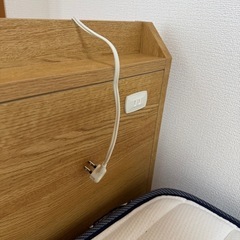 【美品】ニトリ　シングルベッド　マットレス付きの画像