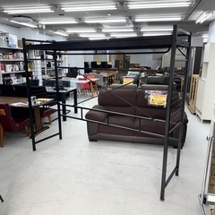【超美品‼️】大型サイズ♪ ニトリ 220cm幅ハンガーシェルフ ハンガーラック 衣類収納家具 スチール製ブラック♪の画像