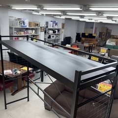 【超美品‼️】大型サイズ♪ ニトリ 220cm幅ハンガーシェルフ ハンガーラック 衣類収納家具 スチール製ブラック♪の画像