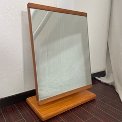 卓上スタンドミラー 化粧鏡  角度変更 ナチュラル 