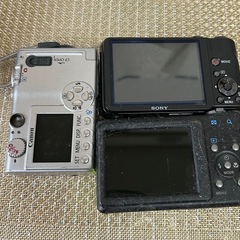 動作未確認ジャンク品】 カメラ3点セット 本体のみCanon SONY