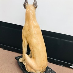 　⭐️昭和レトロ⭐️ドーベルマン　　実寸大？？？　陶器製の画像