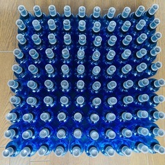 【条件あり】☆在庫一掃セール☆ スプレーボトル【空容器】100ml×100本セット アルコール対応消毒用 遮光性容器大量 まとめ売り セット売り 大型 青　大量の画像