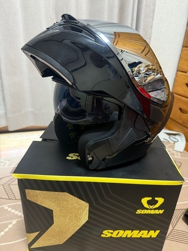 SOMAN  インナーバイザー付きシステムヘルメット‼️　Mサイズ❗️