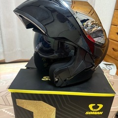 SOMAN  インナーバイザー付きシステムヘルメット‼️　Mサイズ❗️の画像