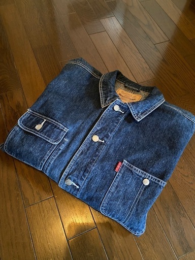 Greemanデニムジャケットジージャンアメカジオーバーサイズルーズカバーオール デニムジーンズインディゴvintageオーバーサイズワーク