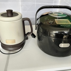 家電をお探しの方必見‼️冷蔵庫、洗濯機、炊飯器、電気ケトル　4点セットの画像