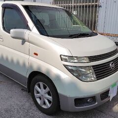 H15 エルグランド 左パワスラ 人気の白 車検令和8年11月迄