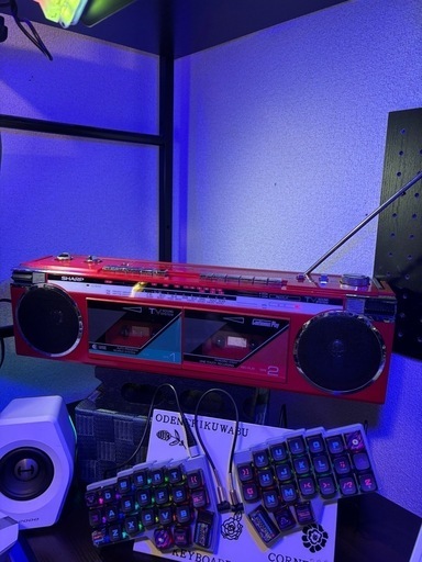 SHARP/シャープラジカセ QT-11R レトロ ラジオ モノラルカセット SHARP レトロラジカセ SHARP/シャープラジカセ QT-11R レトロ ラジオ