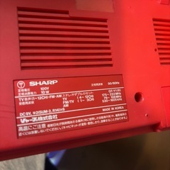 SHARP レトロラジカセの画像