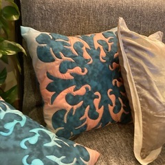 ハワイアンキルトカバー2枚の画像