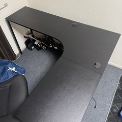 受け入れ予定者決定　L型デスク　ワークデスク　サンワダイレクトの画像