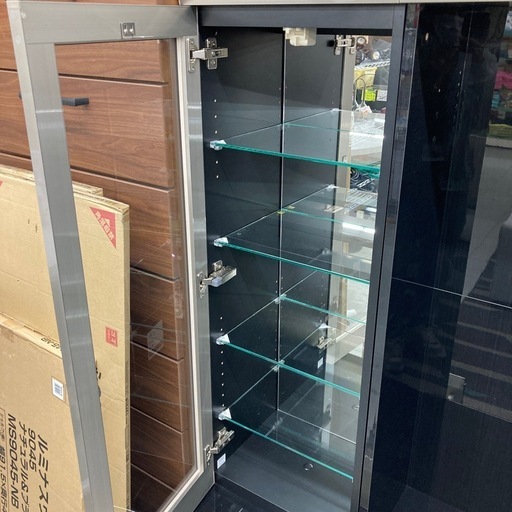 パモウナ　VDシリーズハイタイプTVボード3点セット　※壁掛け金具は部品欠品の為使えないです。
