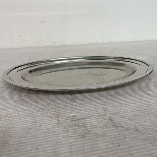 ステンレス皿 巻渕小判皿 業務用 ブュッフェ用 17枚セット J0879