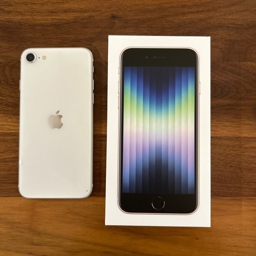 iPhone SE3 Apple care+ 64GB ホワイト SIMフリー お値引き、発送不可