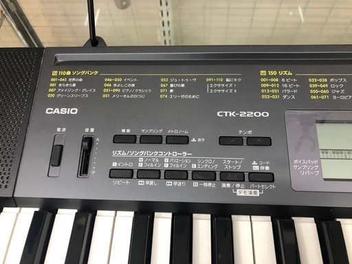 ☆ジモティー割引有☆ベーシックキーボード/CASIO/CTK-2200/中古