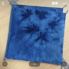 手染めのクッションカバー4枚の画像