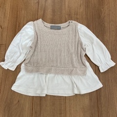 子供服ニットロングTシャツ