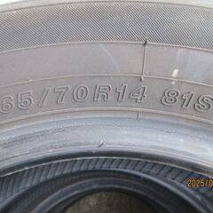 165/70R14  81S YOKOHAMA 夏タイヤ4本　の画像