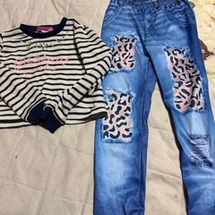 更に値下げ！120★春服上下セット★女の子★