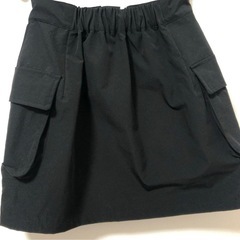 美品 ミニスカート 黒 総チャック ポケット付き シック レディースの画像