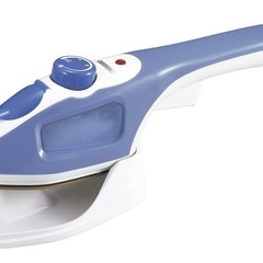 ツインバード 衣類スチーマー スチームアイロン アイロン ハンディ 軽量 ブルー SA-4086BLの画像