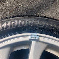 軽自動車165/55R 15 75V ブリヂストンNEWNO 約溝6mm ホイール付きの画像