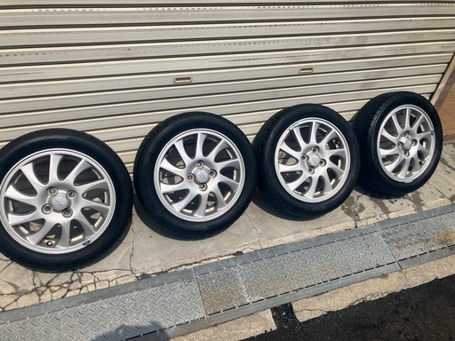 軽自動車165/55R 15 75V ブリヂストンNEWNO 約溝6mm ホイール付き
