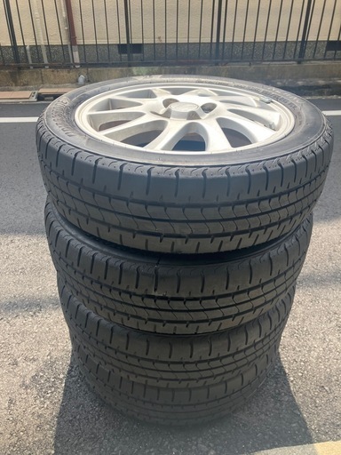軽自動車165/55R 15 75V ブリヂストンNEWNO 約溝6mm ホイール付き