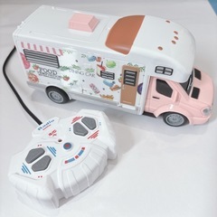 ラジコンカー 女の子 ピンク 車 おもちゃ キッチンカー 電動カー プレゼントの画像